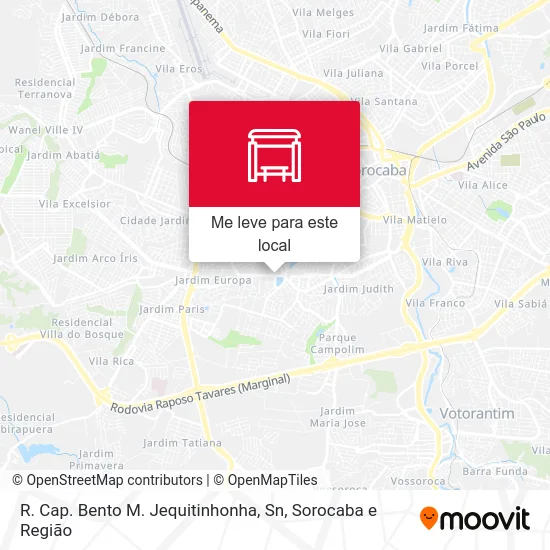 R. Cap. Bento M. Jequitinhonha, Sn mapa