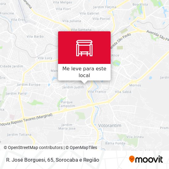 R. José Borguesi, 65 mapa