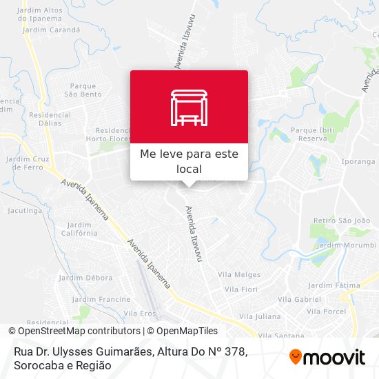 Rua  Dr. Ulysses Guimarães, Altura Do Nº 378 mapa