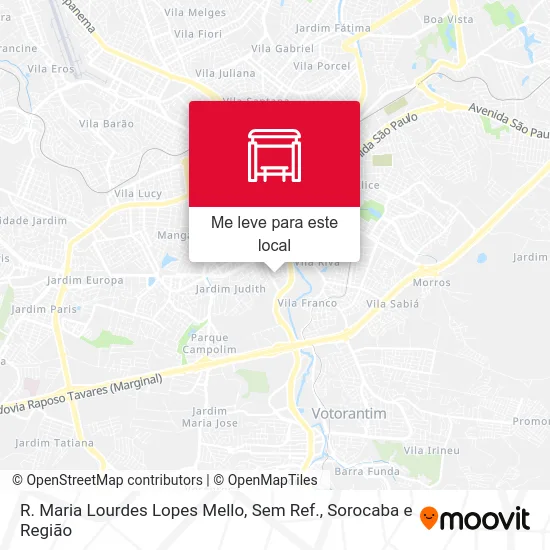 R. Maria Lourdes Lopes Mello, Sem Ref. mapa