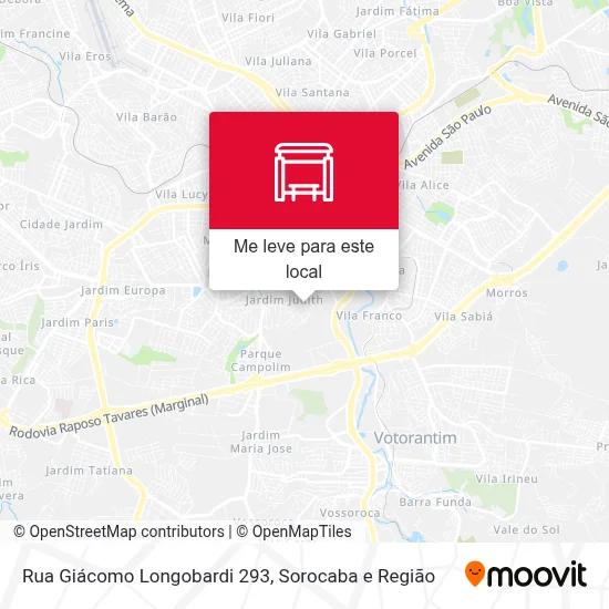 Rua Giácomo Longobardi 293 mapa