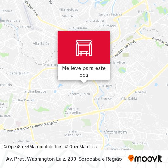 Av. Pres. Washington Luiz, 230 mapa
