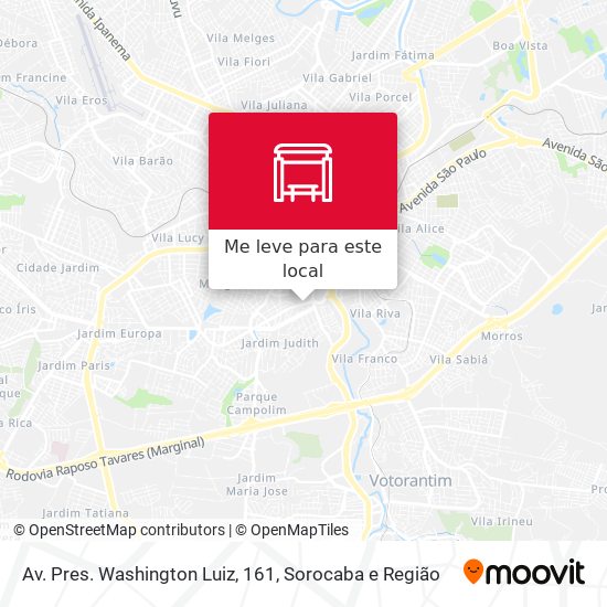 Av. Pres. Washington Luiz, 161 mapa