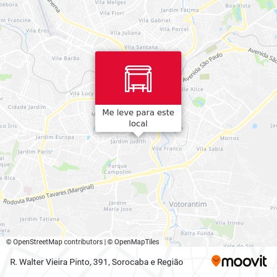 R. Walter Vieira Pinto, 391 mapa