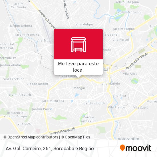 Av. Gal. Carneiro, 261 mapa