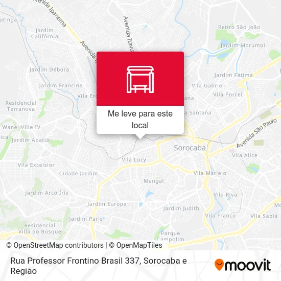 Rua Professor Frontino Brasil 337 mapa
