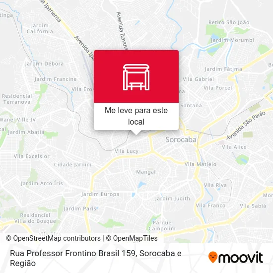 Rua Professor Frontino Brasil 159 mapa