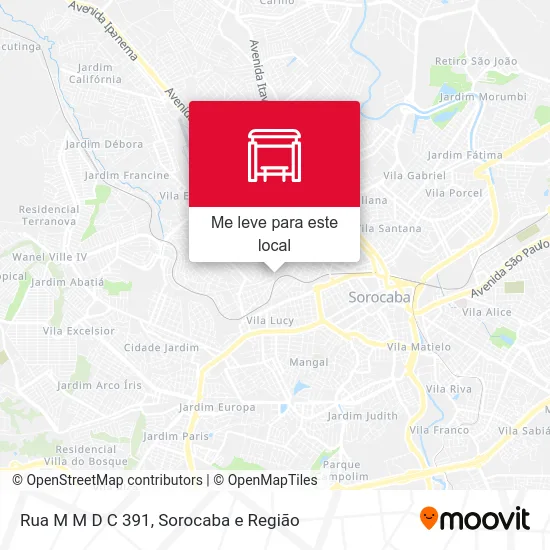 Rua M M D C 391 mapa