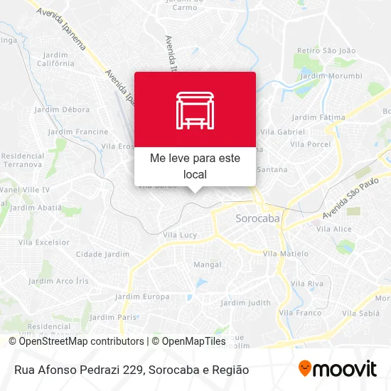 Rua Afonso Pedrazi 229 mapa