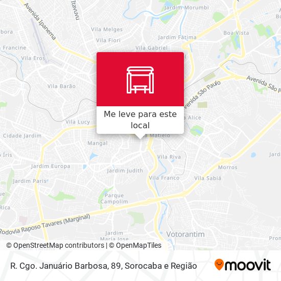 R. Cgo. Januário Barbosa, 89 mapa
