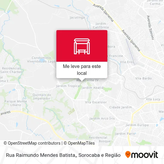 Rua  Raimundo Mendes Batista, mapa