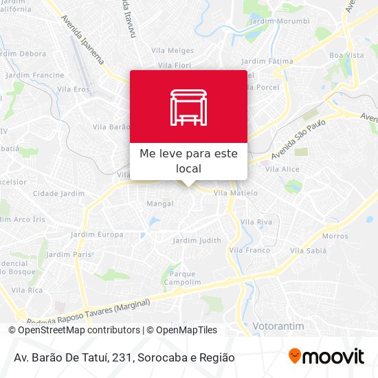 Av. Barão De Tatuí, 231 mapa