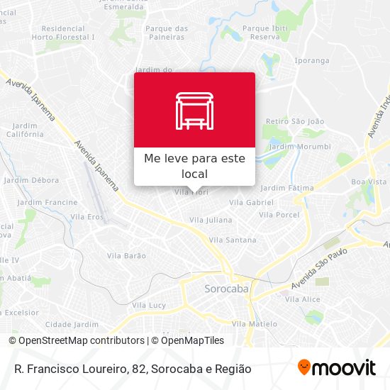 R. Francisco Loureiro, 82 mapa