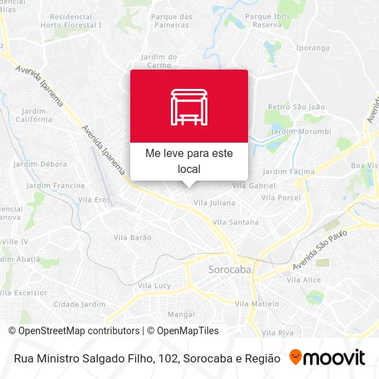 Rua Ministro Salgado Filho, 102 mapa