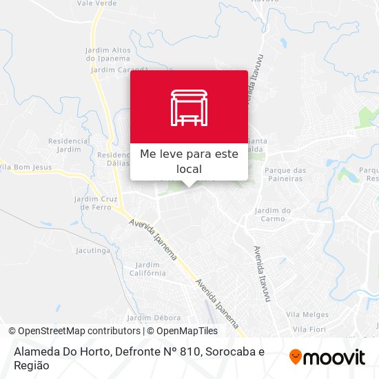 Alameda  Do Horto, Defronte Nº 810 mapa