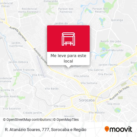 R. Atanázio Soares, 777 mapa