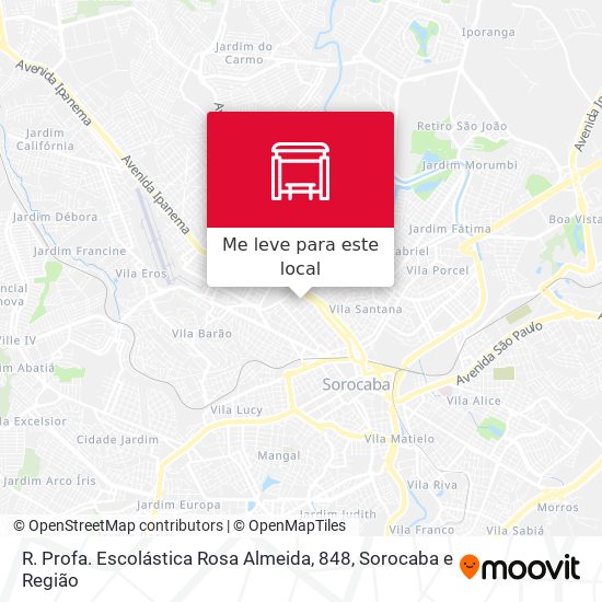 R. Profa. Escolástica Rosa Almeida, 848 mapa