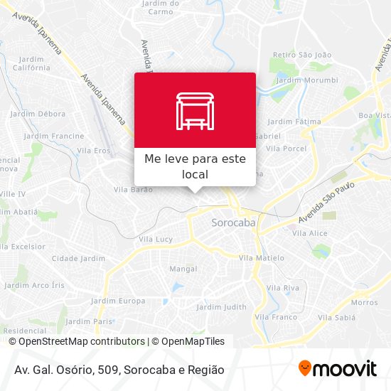 Av. Gal. Osório, 509 mapa
