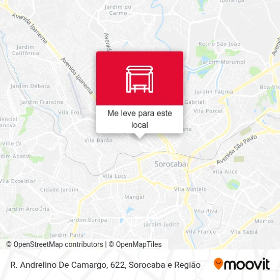 R. Andrelino De Camargo, 622 mapa