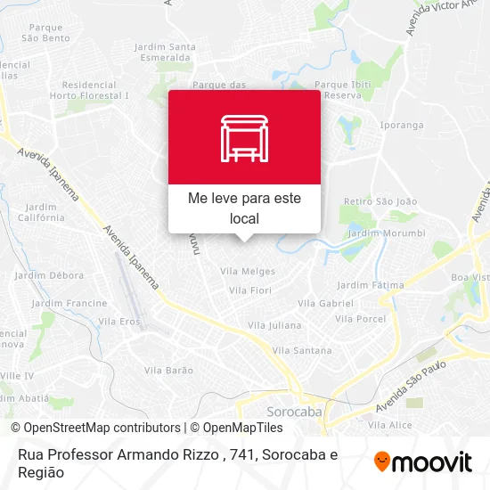 Rua Professor Armando Rizzo , 741 mapa
