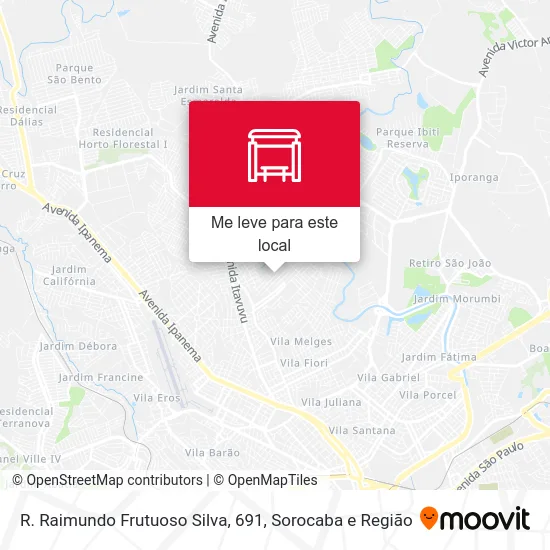 R. Raimundo Frutuoso Silva, 691 mapa