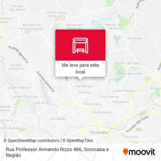 Rua Professor Armando Rizzo 486 mapa