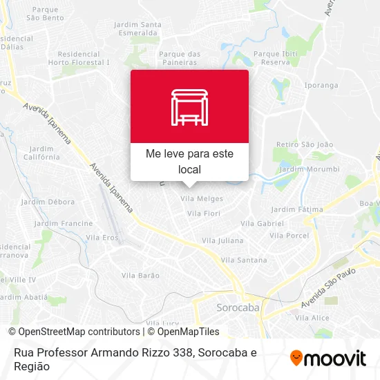Rua Professor Armando Rizzo 338 mapa