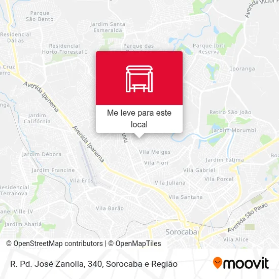 R. Pd. José Zanolla, 340 mapa