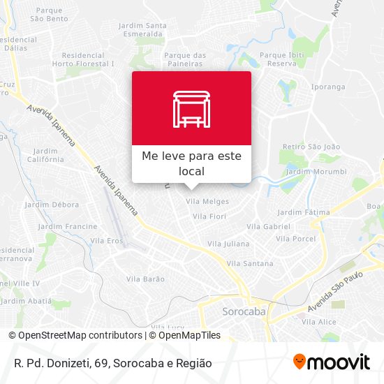 R. Pd. Donizeti, 69 mapa