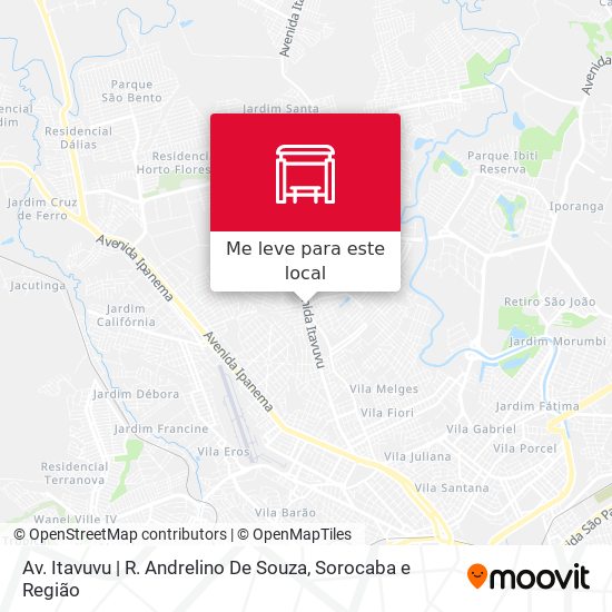Av. Itavuvu | R. Andrelino De Souza mapa