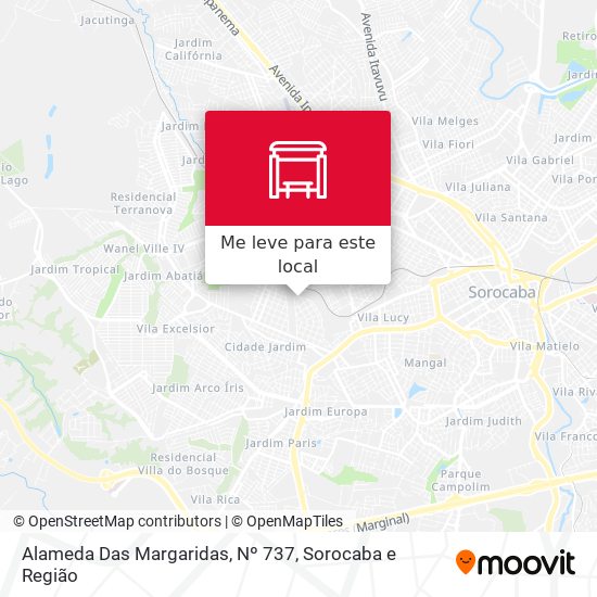Alameda  Das Margaridas, Nº 737 mapa