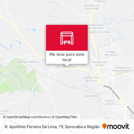 R. Apolônio Ferreira De Lima, 79 mapa