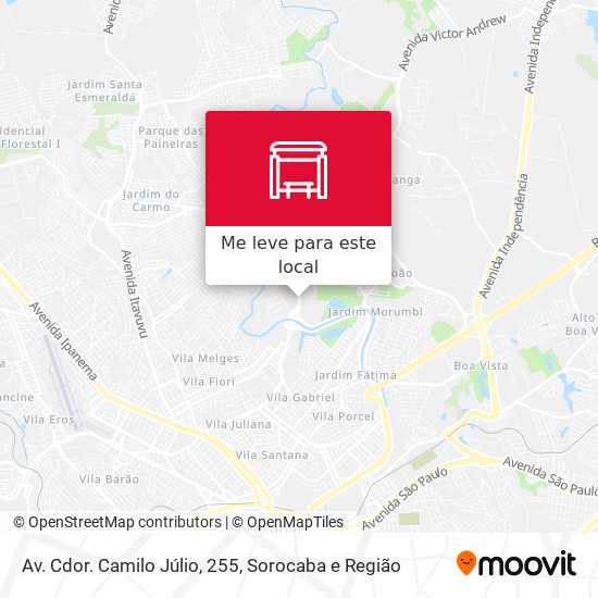 Av. Cdor. Camilo Júlio, 255 mapa