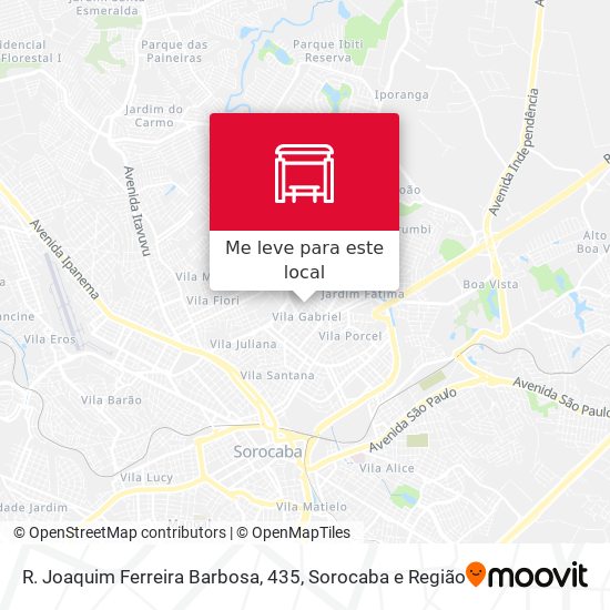R. Joaquim Ferreira Barbosa, 435 mapa