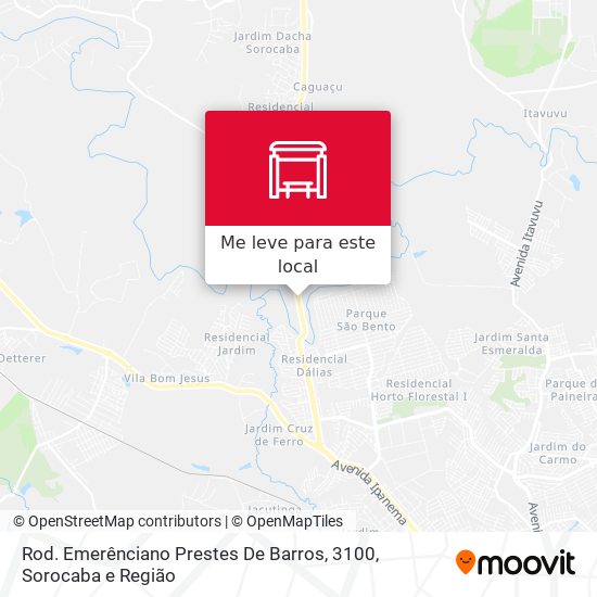 Rod. Emerênciano Prestes De Barros, 3100 mapa