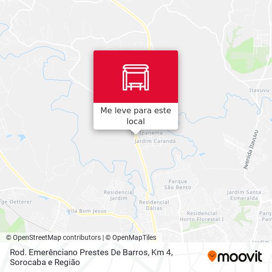 Rod. Emerênciano Prestes De Barros, Km 4 mapa