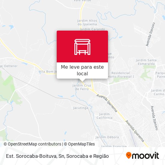 Est. Sorocaba-Boituva, Sn mapa