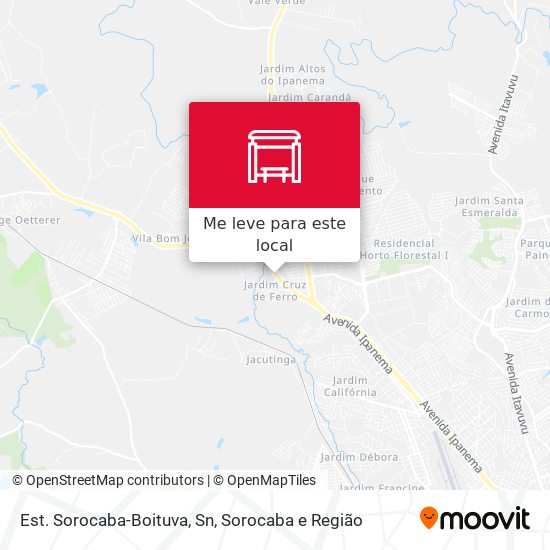 Est. Sorocaba-Boituva, Sn mapa