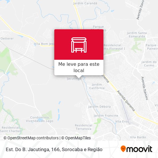 Est. Do B. Jacutinga, 166 mapa