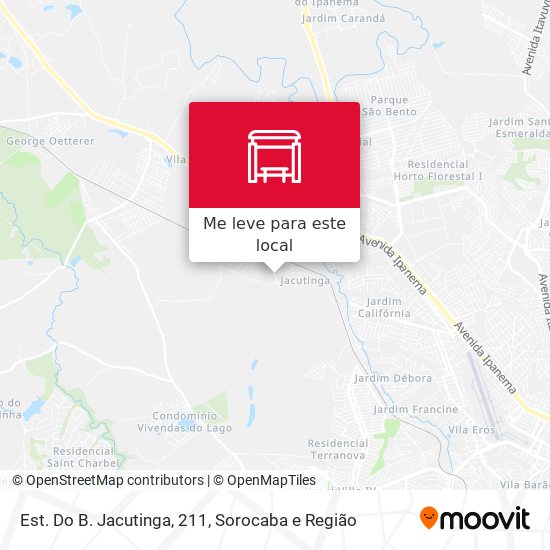 Est. Do B. Jacutinga, 211 mapa