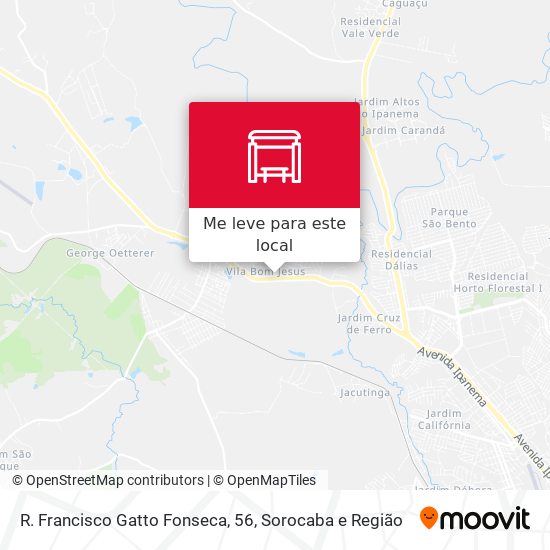R. Francisco Gatto Fonseca, 56 mapa