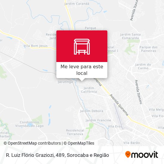 R. Luiz Flório Graziozi, 489 mapa