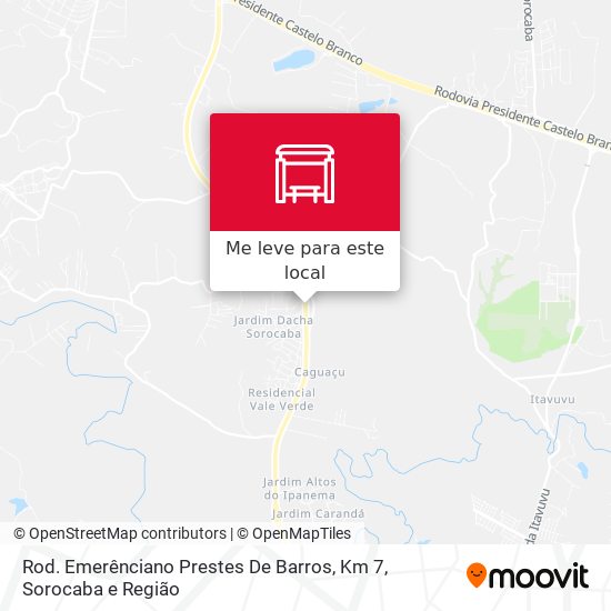 Rod. Emerênciano Prestes De Barros, Km 7 mapa