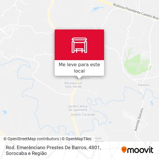 Rod. Emerênciano Prestes De Barros, 4801 mapa