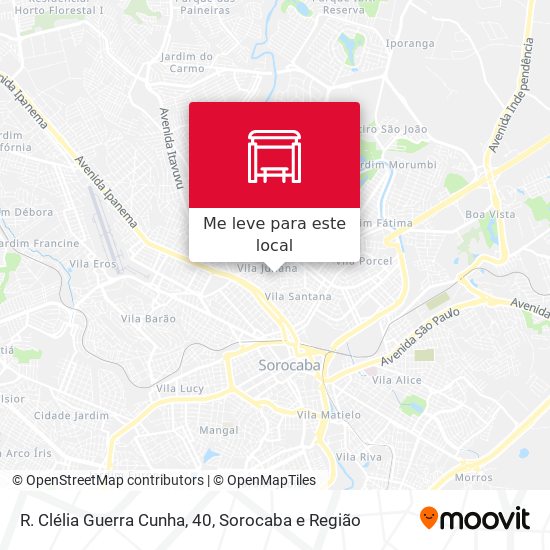 R. Clélia Guerra Cunha, 40 mapa