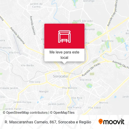 R. Mascaranhas Camelo, 867 mapa