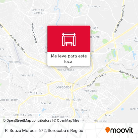 R. Souza Moraes, 672 mapa