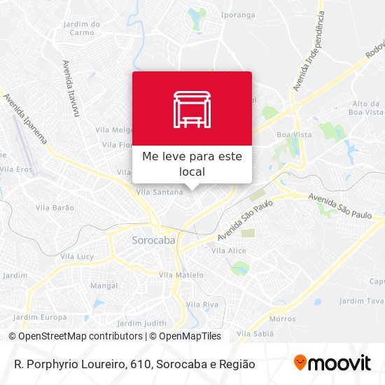 R. Porphyrio Loureiro, 610 mapa