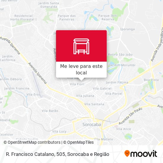 R. Francisco Catalano, 505 mapa