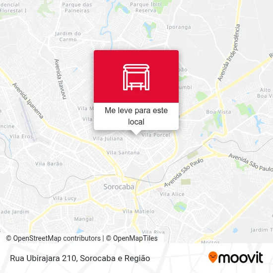 Rua Ubirajara 210 mapa